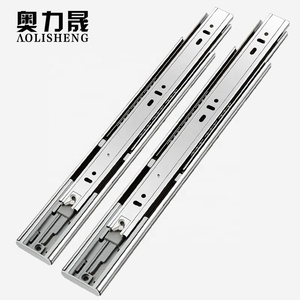 Rail de glissière de glissière de tiroir de Surface balayée par Extension complète de Rail de 26 pouces d'acier inoxydable de roulement à billes 3 pour des meubles - Product Image 4