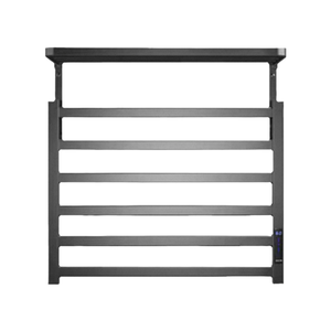 Traditionnel <span class=keywords><strong>Petit</strong></span> Chaud Noir Métal Horizontal Chauffe-Serviettes <span class=keywords><strong>Électrique</strong></span> Rail Bar <span class=keywords><strong>Radiateur</strong></span> Réchauffeur Rack Avec Étagère - Product Image 1