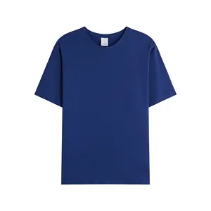 Umwelt freundliche Unisex O-Ausschnitt einfarbige Kleidung aus reiner Baumwolle Hersteller Custom Print T-Shirts