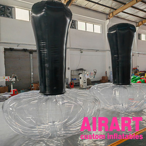 Dispositivo inflable <span class=keywords><strong>de</strong></span> luz y <span class=keywords><strong>sombra</strong></span> para exteriores con forma <span class=keywords><strong>de</strong></span> hongo plateado para fiestas en el jardín - Product Image 6
