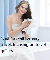 Custom Bath Towel Disposable 70x140 Thickened Compressed Cotton Nonwoven for Home Travel Spa Use Individually Packaged