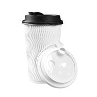 Échantillons Gratuits Disponibles Couvercle de Gobelet Intégré Anti-Fuite en Papier et Plastique de Qualité Alimentaire Jetable Universel