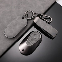 Housse de protection pour clé de voiture en cuir TPU souple pour Mercedes Benz E300l C260l A200l C200l GLC GLA GLB220 Accessoires automobiles