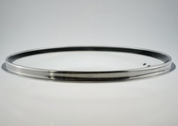 Couvercle de cuisinière en verre trempé anti-explosion, résistant à la chaleur et écologique, avec aération