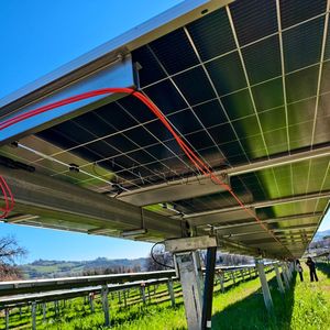Inseguitore solare automatico di un asse con il sistema di guida girevole sistema di tracciamento solare per ottimizzazione di energia fotovoltaica ottimizzatore solare - Product Image 2