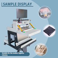 Machine d'emballage automatique de colis e-commerce contrôlée par PLC, équipement de scellage, d'étiquetage, de pesage et de tri automatique des cartons