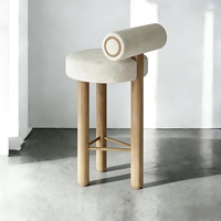 Chaises de bar nordiques modernes, vente en gros d'usine, chaises hautes en bois pour café, maison, cuisine, salle à manger, restaurant