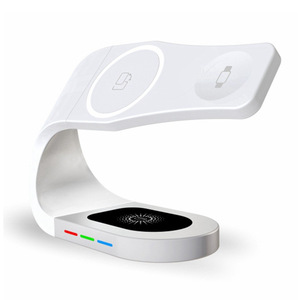 <strong>New</strong> 3 in 1 Technology Magneti 15W Fast Metal Wireless <strong>Charger</strong> Stand Dock Station Wireless <strong>Charger</strong> for Smart <strong>Watch</strong>