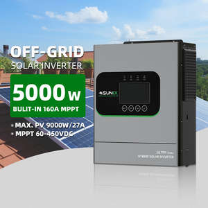 <span class=keywords><strong>Inversor</strong></span> <span class=keywords><strong>Solar</strong></span> Híbrido Monofásico SUNEX <span class=keywords><strong>de</strong></span> 5KW <span class=keywords><strong>5000</strong></span> Vatios 24V a 220V Fuera <span class=keywords><strong>de</strong></span> la Red con Controlador <span class=keywords><strong>de</strong></span> Carga MPPT - Product Image 1