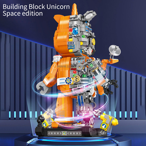ZHE GAO DZ6004 เพื่อน<span class=keywords><strong>อวกาศ</strong></span>ยูนิคอร์นรุ่น<span class=keywords><strong>นักบิน</strong></span>ไอเดียสร้างสรรค์ตกแต่งบ้านอิฐของเล่นเด็กของขวัญอาคารบล็อกชุด - Product Image 3