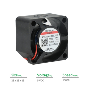 Sunon พัดลม MF25150V1-1000C-A99ไฟฟ้า25x25x15มม. 5VDC 0.46วัตต์85mA 3.1FM 10000RPM vapo แบกแกนพัดลมระบายความร้อน OEM/ODM - Product Image 2