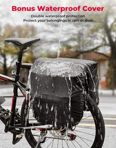 34L Waterproof Bicycle <strong>Saddle</strong> <strong>Bag</strong> for Rear Rack Mountain <strong>Biking</strong> <strong>Bags</strong> Storage - Product Image 3