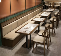 Muebles de Restaurante de Madera Maciza de Estilo Nórdico, Mesas, Sillas, Sofás, Asientos, Ecológicos y Duraderos para Cafés y Bares