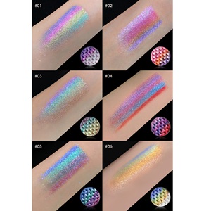 <span class=keywords><strong>Palette</strong></span> de fards à paupières caméléon 7 couleurs, effet duo-chrome métallique, pigment pressé haute intensité, facile à estomper, format voyage - Product Image 5