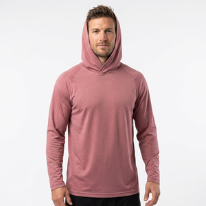 Sweat à capuche de pêche pour homme 100 % polyester UPF 50 haute performance, séchage rapide, respirant, anti-UV - Product Image 6