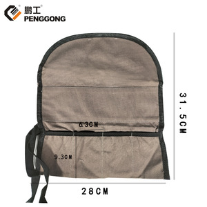 Penggong Tool Roll Bag 28x31.5cm Multi-Function Portable Canvas Tool Storage For Woodworking Carving Tools - Product Image 1