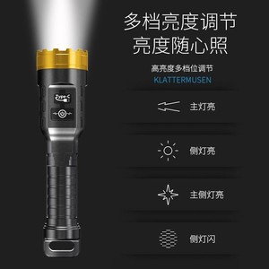 Streetwise Rechargeable <b>Flashlight</b> Type C Fast Charging <b>LED</b> Emergency Outdoor Use - Product Image 2