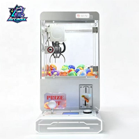 Mini machine à griffes d'arcade avec accepteur de billets et paiement par carte, machine de préhension de jouets de bureau pour centre de jeux d'arcade