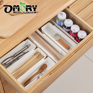 OMORY Retractable <b>Drawer</b> Divider <b>Storage</b> Box PP <b>Storage</b> Box retractable organizer - Product Image 1