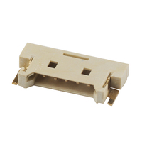 Conector de carcasa de oblea, conector de cable a placa PCB de paso de 1,25mm de ángulo recto de 5 pines