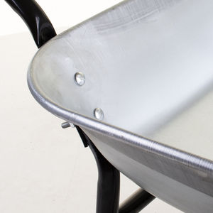 <span class=keywords><strong>2</strong></span> <span class=keywords><strong>roues</strong></span> 150KG <span class=keywords><strong>brouette</strong></span> CONSTRUCTION chariot de jardin TRANSPORT <span class=keywords><strong>plateau</strong></span> galvanisé 80L - Product Image 4