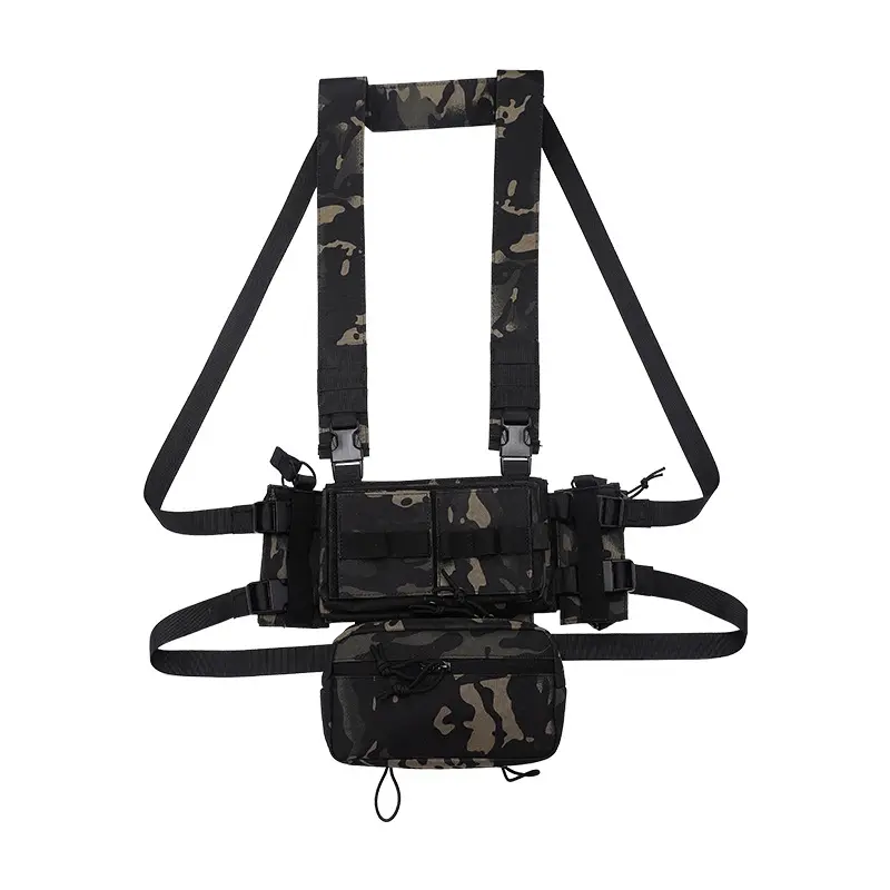 Oem Factory Outdoor Tactical Chest Hangers Multifunctional Sports Tactical Camouflage Vest
