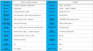 Thương mại chuyên nghiệp Máy pha cà phê tự động sữa nóng Latte Cappuccino dài cà phê Espresso Cà Phê Máy bán hàng tự động giá - Product Image 5