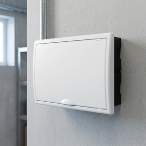 Scatola da Incasso per 18 Elementi con Pannello e Sportello Bianchi, Grado di Protezione IP40/IP08, 386x225x72mm (Solera 8685) - Product Image 2