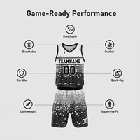 Conjunto de Camisetas de Malla Transpirable 100% Poliéster Personalizadas, Impresión Digital, Unisex, Manga Corta, 230g, para Baloncesto en Todas las Temporadas