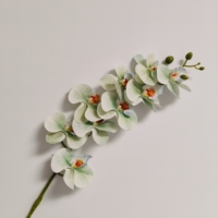 2024 neuer stil 9 köpfe 3d lebensecht berührungsfähige blumen künstliche blumen hochzeitsdekoration künstliche orchideen