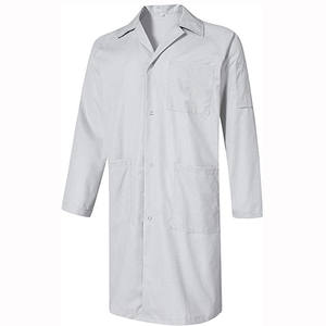 معطف/روب مختبر قابل للغسل، أبيض أزرق وردي، مضاد للكهرباء الساكنة (<span class=keywords><strong>ESD</strong></span>) لغرف الأبحاث النظيفة - Product Image 2