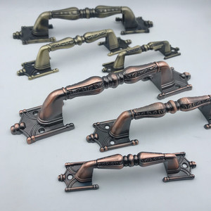 Vít Tự Khai Thác Lắp Ráp Ming Cổ Điển Trung Bình Kẽm Phổ Biến Tay Nắm Mạ Điện Cửa Sắt Gỗ Không Đục Lỗ - Product Image 4