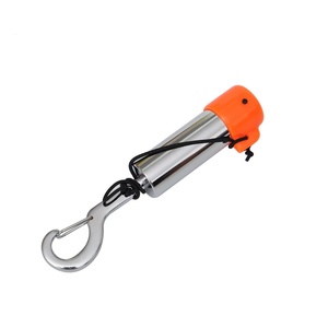 Carrete de aluminio portátil para línea de piscina con tapa verde y cordón negro para equipo de natación y buceo - Product Image 2