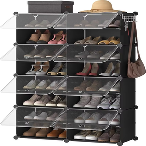 Tủ giày chống bụi tiết kiệm diện tích, dung tích lớn, kiểu dáng đơn giản hiện đại, dễ lắp ráp, thích hợp cho phòng khách - Product Image 1