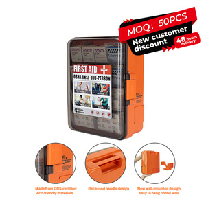 Rinoceronte Kit di sopravvivenza scatola medica all'aperto ABS PP montaggio a parete Kit di pronto soccorso per ufficio sul posto di lavoro industriale - Product Image 6