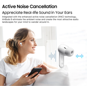 <span class=keywords><strong>Blackview</strong></span> <span class=keywords><strong>AirBuds</strong></span> 8 BT 5,3 Auriculares TWS Auriculares inalámbricos Auriculares con control táctil con micrófono Heasets - Product Image 4