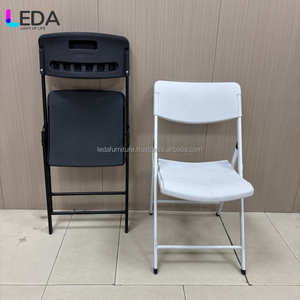 Sillas plegables blancas de marca propia LEDA, soporte para decoración de bodas, sillas plegables con la mejor calidad - Product Image 6