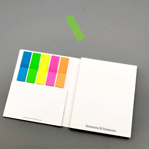 Tự dính dính ghi chú thiết lập mềm Bìa Memo Pads với Pet dải màu cho jotting xuống tin nhắn với biểu tượng tùy chỉnh - Product Image 5