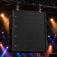 Peralatan Audio Profesional Leon Audio, Speaker Line Array Aktif 2*8 inci Tiga Jalur 3*300W