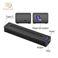 Kissure 2024 Printer tato Mini, mesin pola termal Bluetooth Printer nirkabel 2500mAh peralatan stensil dapat diisi ulang
