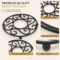 Socle en métal pour casseroles, protection de table résistante à la chaleur, support carré pour casseroles chaudes, tapis de table de cuisine, OEM ODM