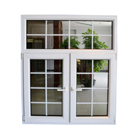 Diseño moderno precio de fábrica upvc ventanas abatibles ventanas de doble acristalamiento ventana de casa circular con herrajes de Alemania para casa