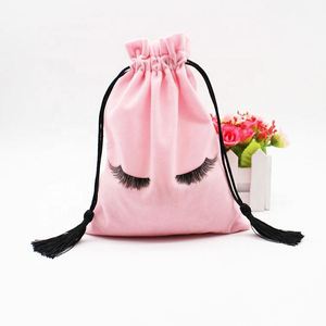 Pochette en satin personnalisée pour bijoux, avec cordon de serrage, sac cadeau avec protection contre la poussière pour l'emballage textile - Product Image 3
