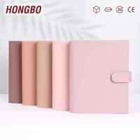 Meilleur Vendeur Hongbo – Organiseur de Budget A5 en Cuir Véritable Souple 32 Couleurs avec 6 Anneaux Dorés et Feuille Volante, Idéal comme Cadeau de Bureau