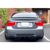 Diffuseur arrière en fibre de carbone pour BMW Série 3 E90 M3 2005-2011, protection de pare-chocs arrière, style automobile