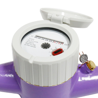 DN15-DN50 classe B classe C NPT filetage cadran sec corps en laiton compteur d'eau multi-jets avec ligne d'impulsion