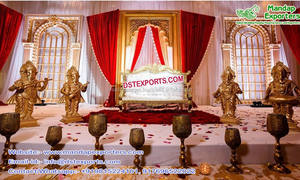 Srilankan mariage éléphant entrée décoration majestueux mariage indien FRP éléphant décor décoration de mariage avec visage d'éléphant - Product Image 6