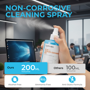 LV-SC-3 xách tay 2 trong 1 màn hình làm sạch Kit với Vải fleece cực dễ dàng màn hình sạch hơn cho màn hình cảm ứng máy tính xách tay màn hình máy tính - Product Image 6