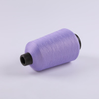 Fil élastique en polyester DTY 75/36 75D/2 de haute qualité, teint en masse, couleurs personnalisées, pour le tissage et le tricotage de chaussettes