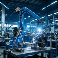 Moteur de bras robotisé industriel pour soudage de pièces automobiles avec PLC et boîte de vitesses